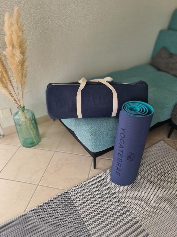 Grand Sac Yoga pour mettre son tapis, son oreiller, ses blocs, la couverture